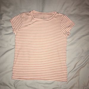 Cute ribbed pink striped top!!